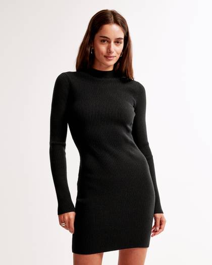 The A&F Paloma Long-Sleeve Mini Dress