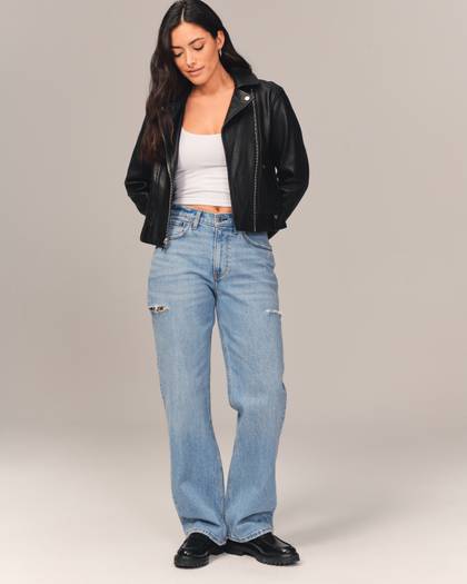 Curve Love Mid Rise Baggy Jean