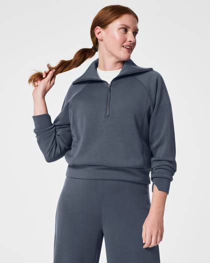 SPANX® AirEssentials Half Zip - Dark Storm