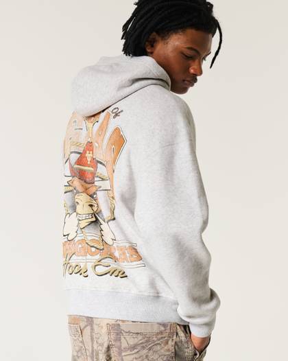 Boxy University of Texas Longhorns Graphic Hoodie