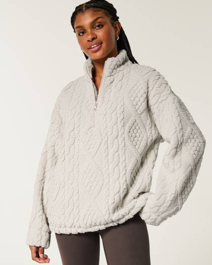 Gilly Hicks Cozy Quarter-Zip Sweatshirt