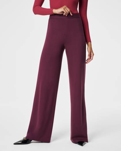SPANXsmooth™ PerfectFit Ponte Wide Leg Pant - Chianti