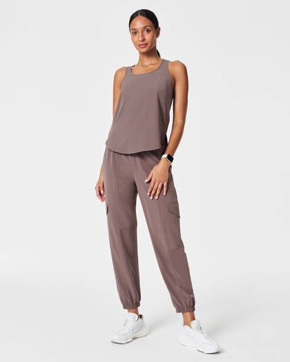 SPANX® On the Move Cargo Jogger - Smoke