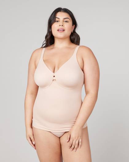 Low Profile Minimizer Shaping Cami - Champagne Beige