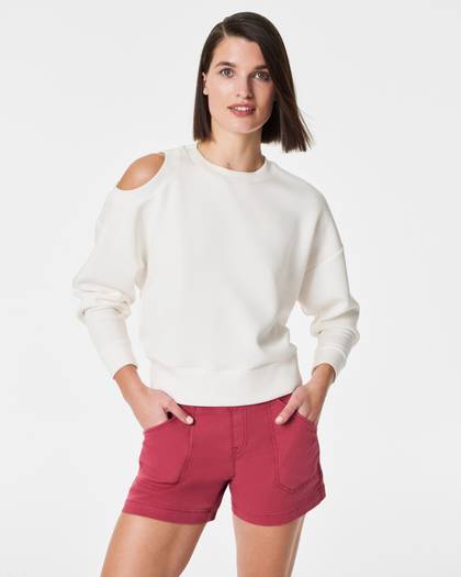 AirEssentials Cold-Shoulder Top - Powder