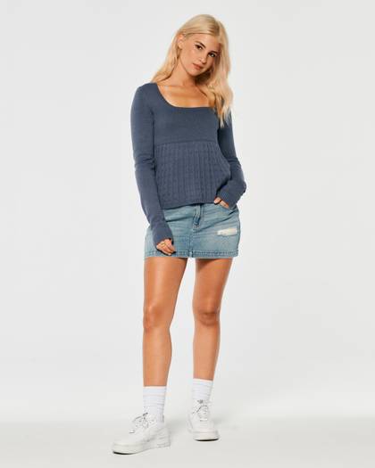 Slim Babydoll Sweater