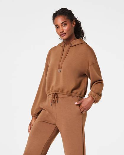 SPANX AirEssentials® Cinched Hoodie - Cocoa