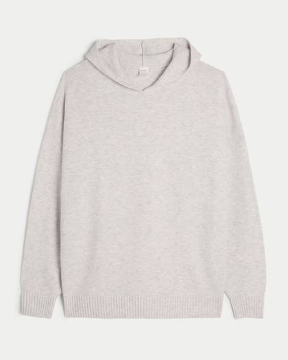Gilly Hicks Oversized Sweater-Knit Hoodie