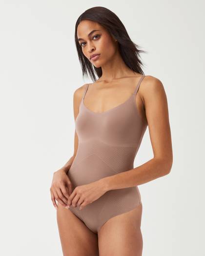 SPANXshape™ Invisible Cami Thong Bodysuit - Cafe Au Lait