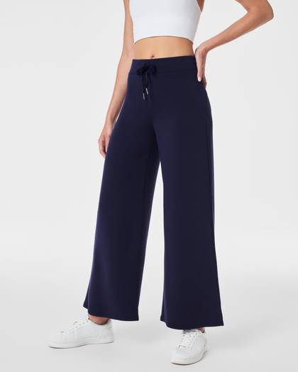 SPANX® AirEssentials Cropped Wide Leg Pant - Lapis Blue