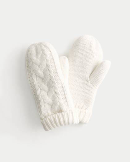 Cable-Knit Mittens