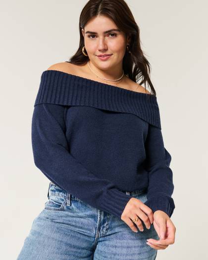 Hollister Comfy Cloud Off-the-Shoulder Sweater