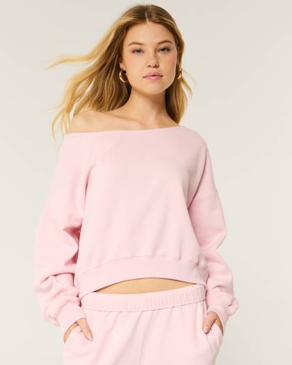 Easy Off-the-Shoulder Sweatshirt