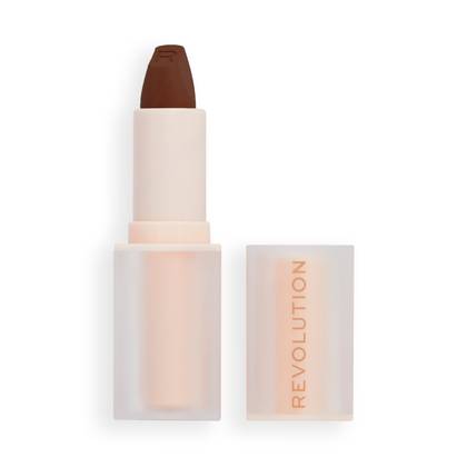 Revolution Lip Allure Soft Satin Lipstick Stiletto Brown