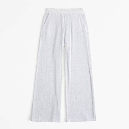 Brushed Rib Wide Leg Pant