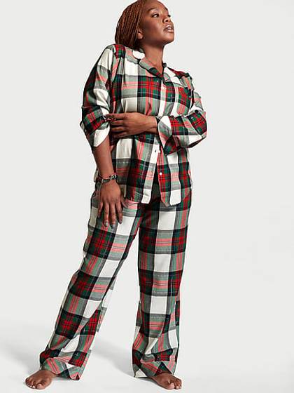 Flannel Long Pajama Set