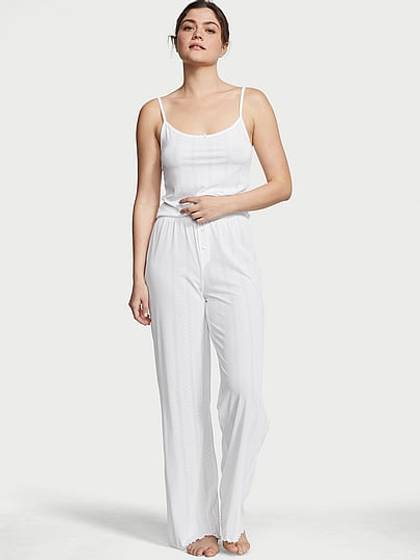 Pointelle Cami Long Pajama Set