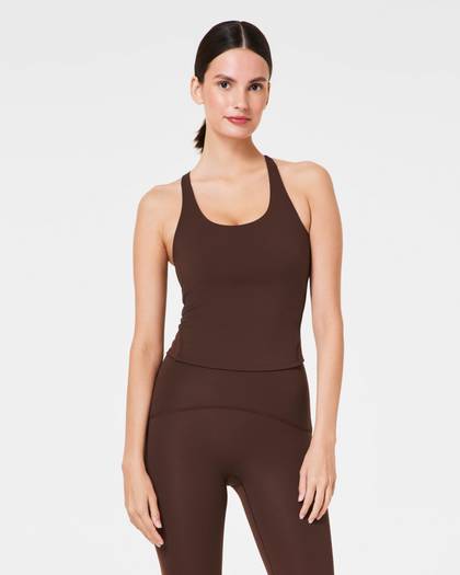 SPANX® Get Moving Contour Crossback Shelf Tank - Espresso