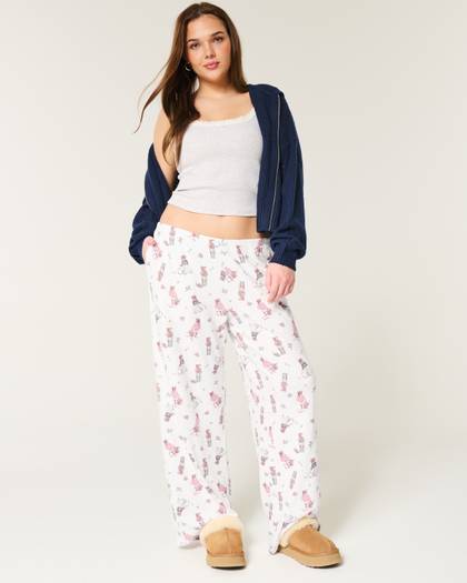 Bear Graphic Pajama Pants