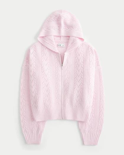 Hollister Comfy Cloud Easy Zip-Up Sweater Hoodie