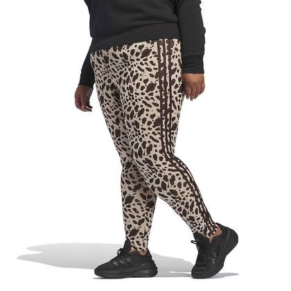 Plus Size adidas Essentials 3-Stripes Animal Print Training Leggings