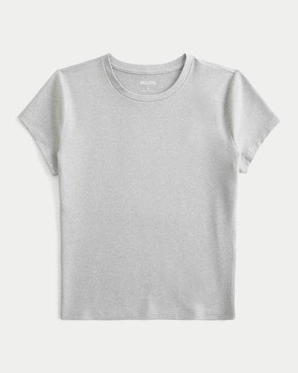 Soft Stretch Seamless Fabric Longline Baby Tee