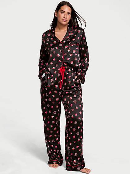 Signature Satin Long Pajama Set