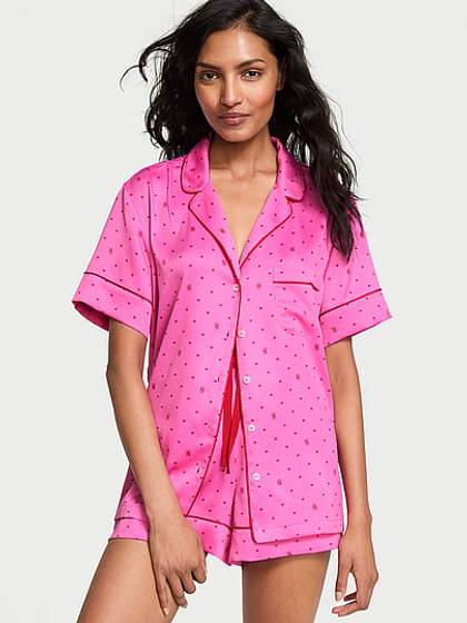 Glazed Satin Short Pajama Set
