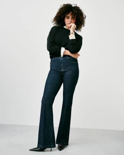 SPANXshape™ EveryWear Flare Jeans, Raw Indigo - Raw Indigo