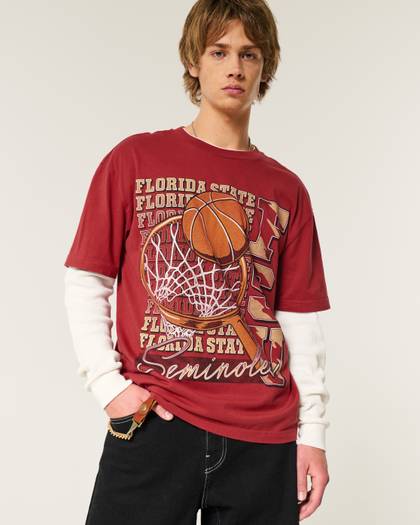 Boxy Florida State University Graphic Tee