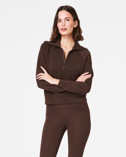 SPANX® AirEssentials Half Zip - Espresso