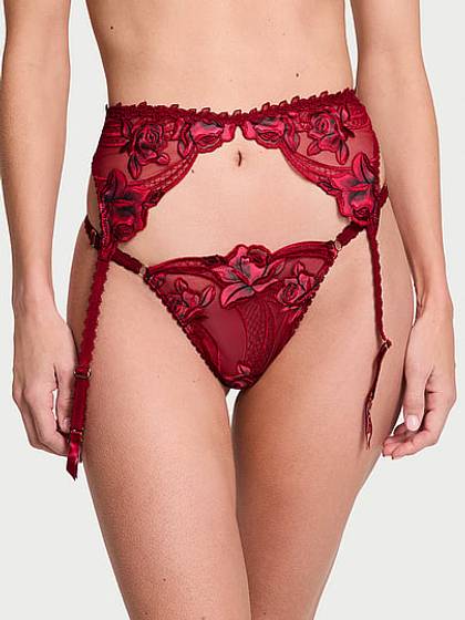 Red Rose Garter Belt