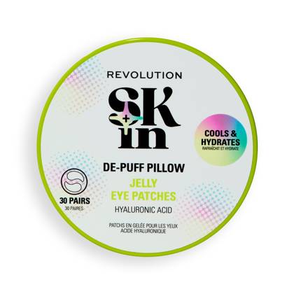 Revolution Skin De-Puff Pillow Hyaluronic Acid Jelly Eye Patches