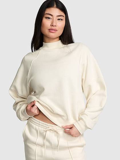 Campus Fleece™ Mock-Neck Sweatshirt
