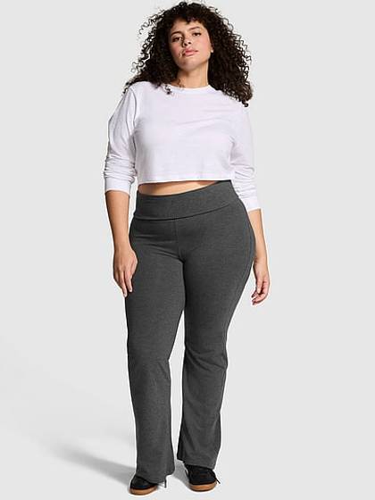 All Day Cotton Bling Foldover Flare Leggings