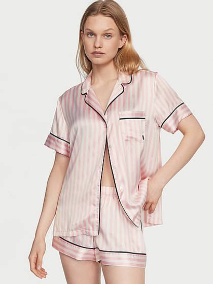 Signature Satin Short Pajama Set