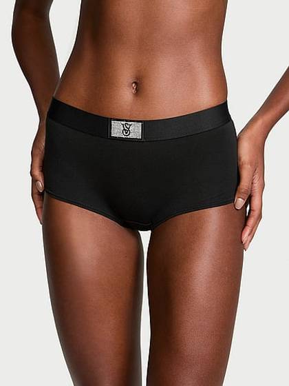 Logo Cotton Shine Patch Shortie Panty