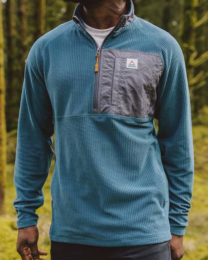 Quest 1/4 Zip Recycled Fleece - Mediterranean