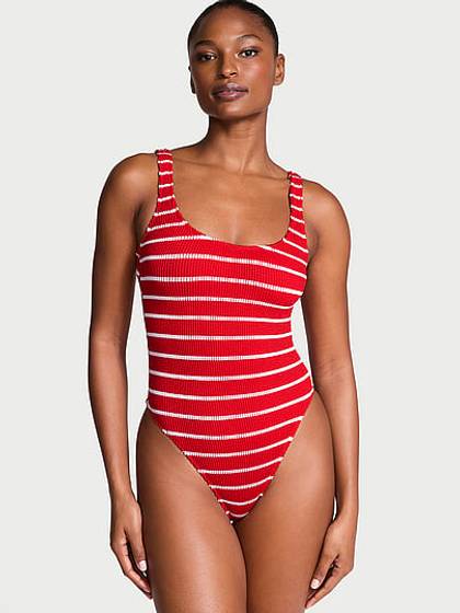 Crinkle Scoop One-Piece Swimsuit