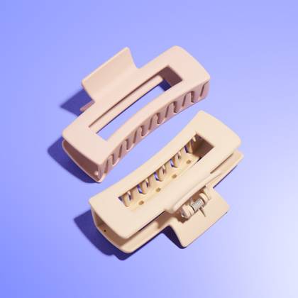 Rectangle Claw Clip Duo