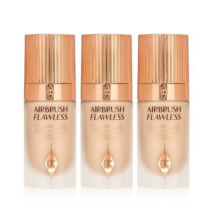 Charlotte Tilbury Airbrush Flawless Foundation Trio - Face Kit