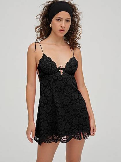 Creamsicle Lace Slip Dress