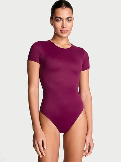 Bodywear by Victoria with FeatherSoft™ Innovation Short-Sleeve Bodysuit