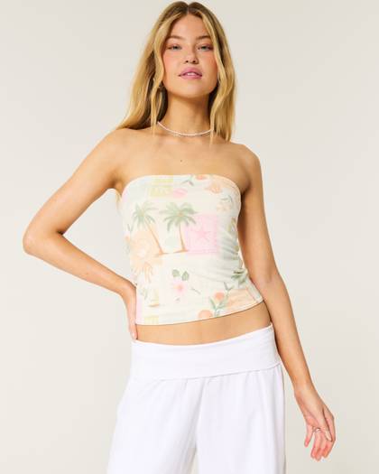 Reversible Foldover Tube Top