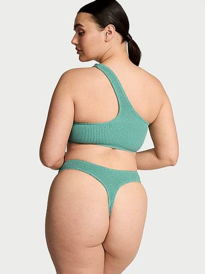 Crinkle Thong Bikini Bottom