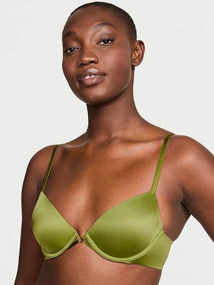 Smooth Lightly Lined Plunge Demi Bra