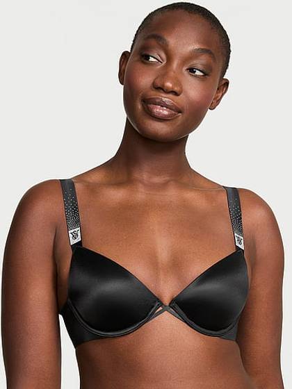 Scattered Shine Strap Lightly Lined Low-Cut Demi Bra