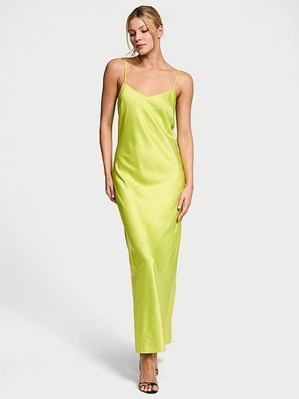 Satin Long Slip Dress