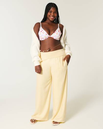 Foldover Waist Super Baggy Pants