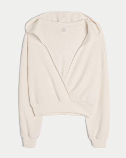 Gilly Hicks Cozy Waffle Wrap Hoodie